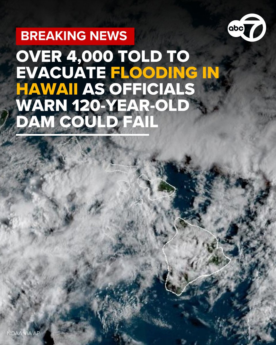 Honolulu officials issued a “LEAVE NOW” evacuation order at 5:35 a.m. Friday for Waialua and Haleiwa: “Extremely dangerous flooding and Wahiawa Dam is high.”

Hawaii Gov. Josh Green said in a social media post that the Hawaii National Guard has been activated to respond to the