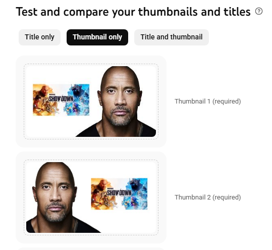 2nd time ive used A/B testing solely because how funny they look side by side