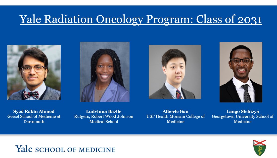 Yale Radiation Oncology Residency tweet media