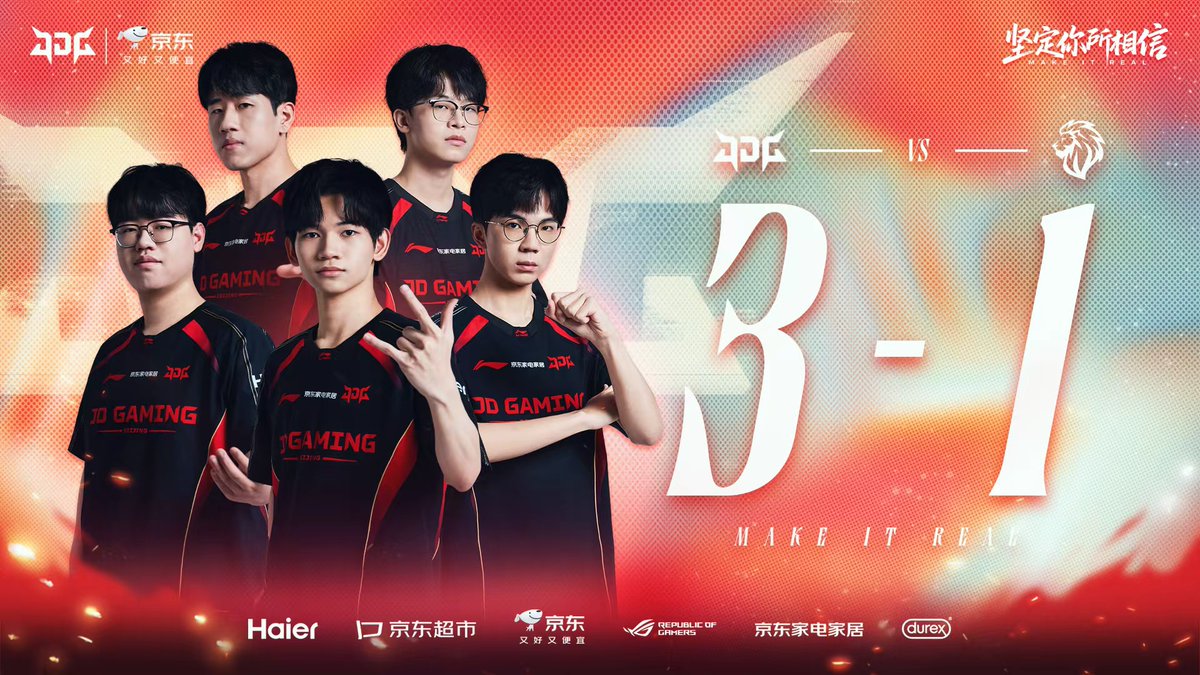 JDGaming's tweet photo. #2026FST
JDG 3:1 LYON
#JDGWIN https://t.co/OK2MKU3jAn