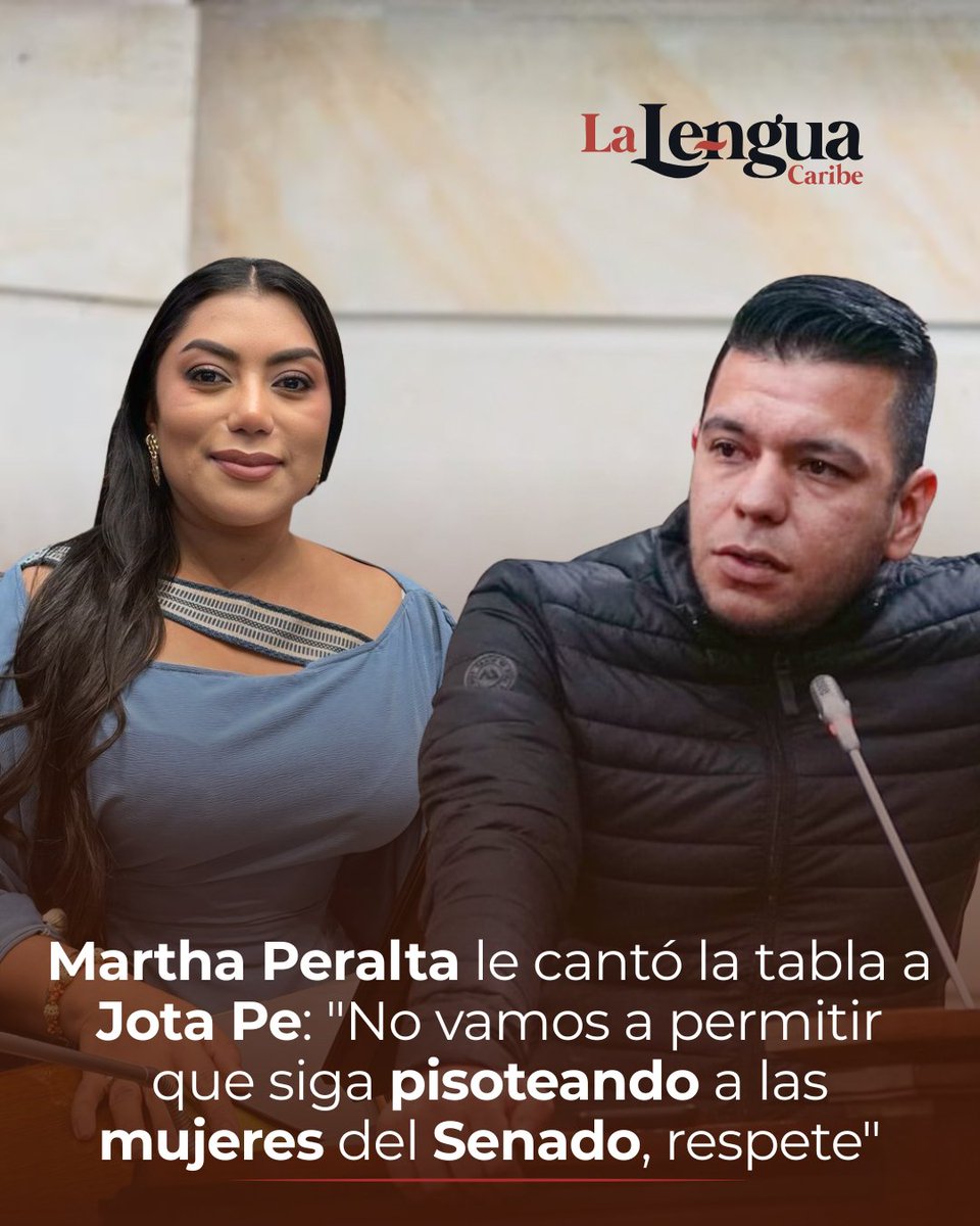 lalenguacaribe1's tweet photo. #politica| En medio de una acalorada sesión del Congreso, la senadora Martha Peralta alzó la voz contra lo que calificó como un acto de machismo y agresión por parte del senador JP. Según Peralta.
https://t.co/zWx1ceAFS1  
#marthaperalta #jotape #lalenguacaribepolitica https://t.co/NtZcFZgeqr