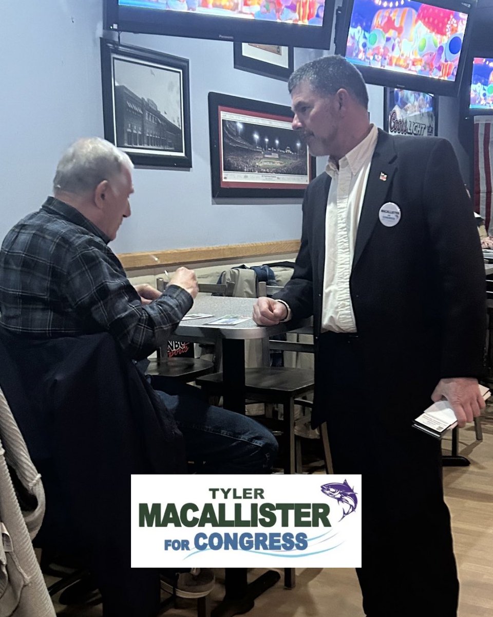 Macallister2026's tweet image. Amazing night in Mashpee at Dino's - thank you to everyone who came out and supported the candidates! 

Hope to see you all back down the Cape to support our veterans at Cape Gun Works on Saturday.

#Macallister4Congress #Barnstable #MA09