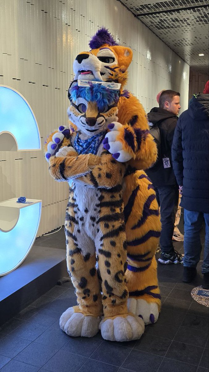 TrexlerPVP's tweet photo. Never beating the smol allegations... #FursuitFriday 

🐯: @Araz_Here
📸: @Trash_Canid https://t.co/isPasAccUM