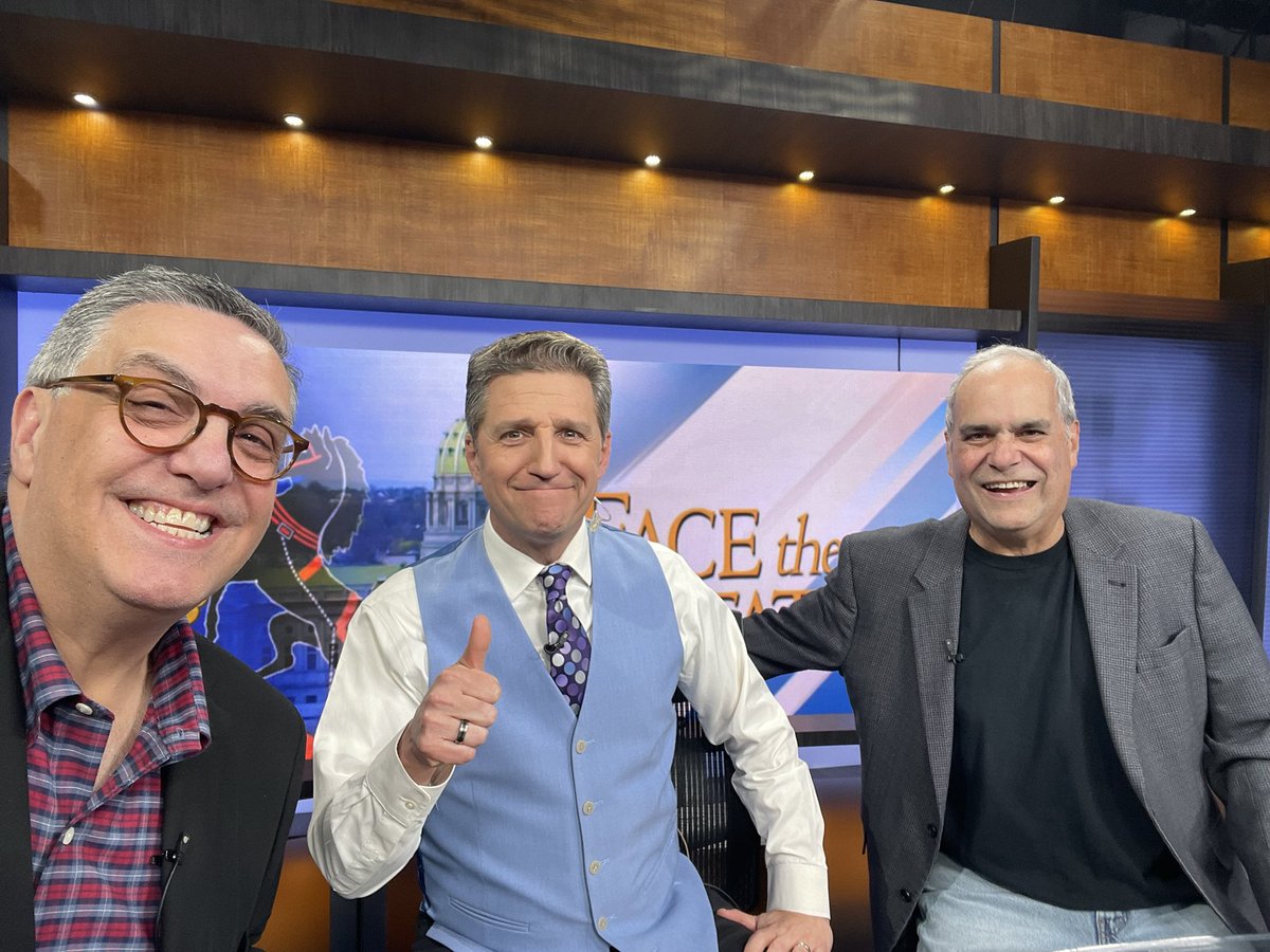tonywlepore's tweet photo. Tune in @CBS21NEWS Sunday 8:30 to hear @SenatorJWard talk about turnpike toll repayment , @malcolmkenyatta discuss pa fairness act, and @Charlie_Gerow and I debate “TDS”, mandatory recess,  Trump Pearl Harbor comments, and CHUCK NORRIS w @JoelDReports https://t.co/vmYfMpFOi1