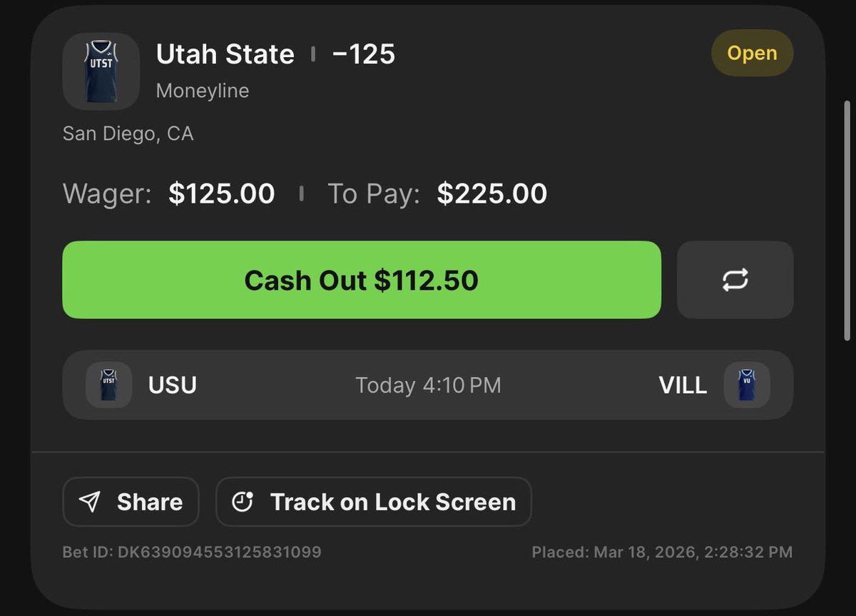 JD_Lox's tweet photo. @OddsBear Tailing heavy. It was always the aggies. https://t.co/BINvOZizmn