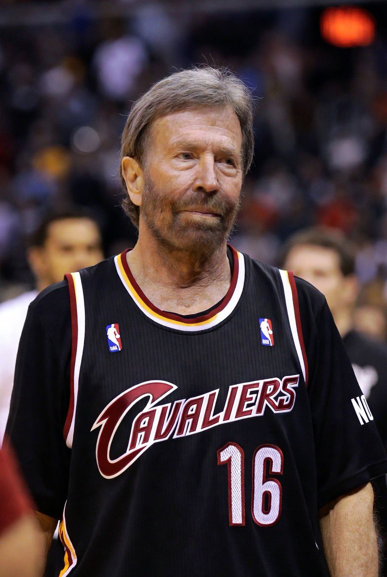 JerBear4's tweet photo. RIP Chuck Norris.

I’ll never forget June 19, 2016 — when Chuck signed a 1-day deal with the Cleveland Cavaliers just in time for Game 7 of the NBA Finals.

He single-handedly made the final stop, got the final block, and hit the final shot that delivered Cleveland its first championship in decades.

For that, I will forever be grateful.

Thanks, Chuck. Legend forever.