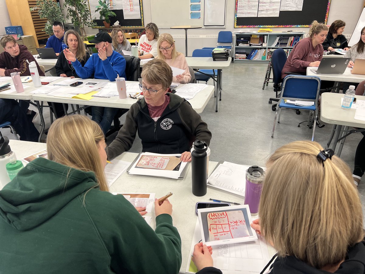 boydtalons's tweet photo. Excellent day of learning and collaboration amongst Prairie Rose teachers on this SI Day. Teachers were busy sorting through student work samples and protocols in the next phase in their 5in 5out journey! #igniteminds https://t.co/4R1qH5jskf