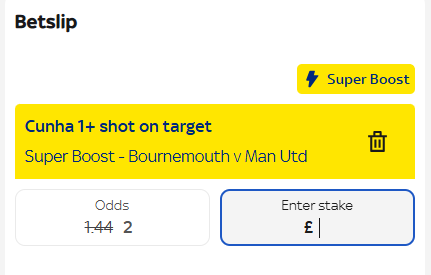 TipsCentral2026's tweet photo. On both of these superboost! 
Cunha averages 1.26 shots on target per 90

1 unit each https://t.co/Ydhd8ZFu2E