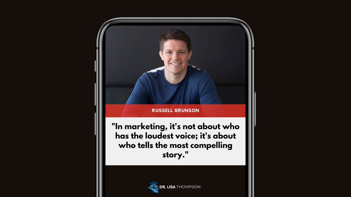 DrLisaThompson's tweet image. Marketing is about telling great stories, not shouting loudly. Tell stories in your messages. ? #StorytellingMagic #Engagement