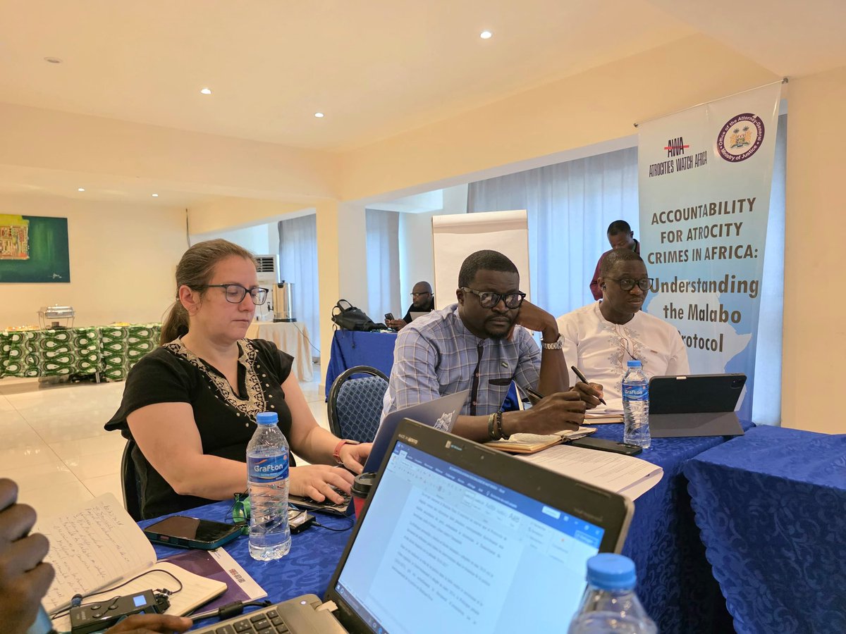 YouthMoseray's tweet photo. It has been an enriching two-days high-level engagement on the Malabo Protocol, organized by @AfricaAW Africa The Malabo Protocol, formally adopted by the #AUAssembly of Heads of State and Government on 27 June 2014 in Malabo, Equatorial Guinea.
#15statesforMalabo https://t.co/H8a3uLDGcj