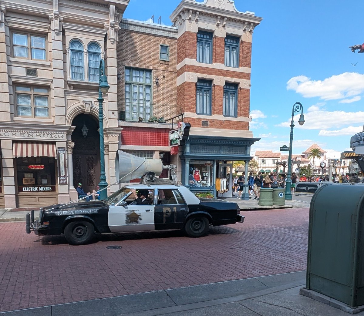 Here come The Blues Brothers! The best street music show anywhere around <a href="/UniversalORL/">Universal Orlando Resort</a>
