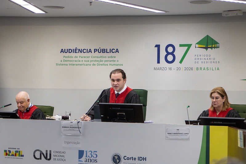 #EnImágenes | La presidenta de la Corte Constitucional, magistrada Paola Andrea Meneses Mosquera, participó en la audiencia que convocó la Corte Interamericana de Derechos Humanos ⚖️ en razón a la Solicitud de Opinión Consultiva que presentó la República de Guatemala 🇬🇹 
1/7