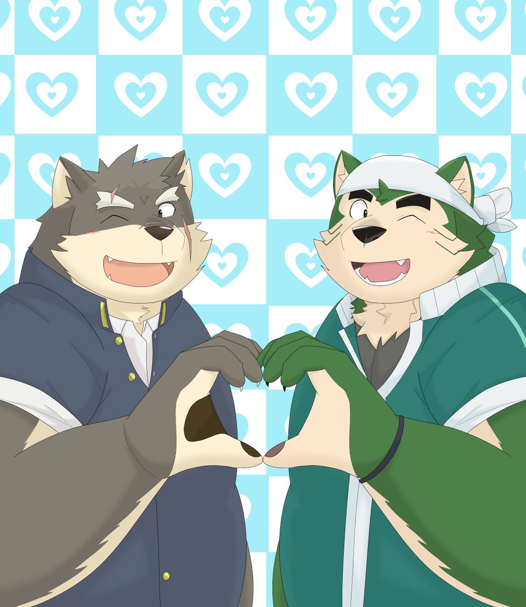 #放サモ　#ラブヒロ　モリタカとモクダイ　この二人もちもちして尚且つ可愛くて好き☺️