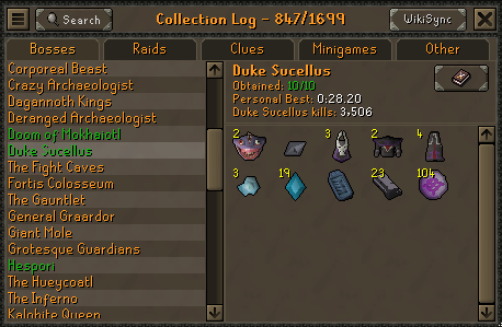 clogdiary's tweet photo. Soulreaper Axe &amp; Duke Sucellus completed https://t.co/xykFheYlse