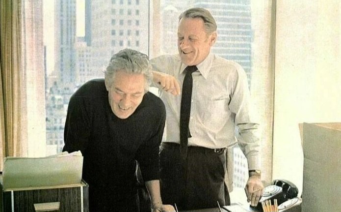 JayBobbin1's tweet image. One of the greatest of the countless great scenes in "#Network": Max Schumacher (William Holden) and Howard Beale (Peter Finch) reminiscing about former CBS News colleagues ... many of whom came from, or stayed in, radio. Particularly poignant today.