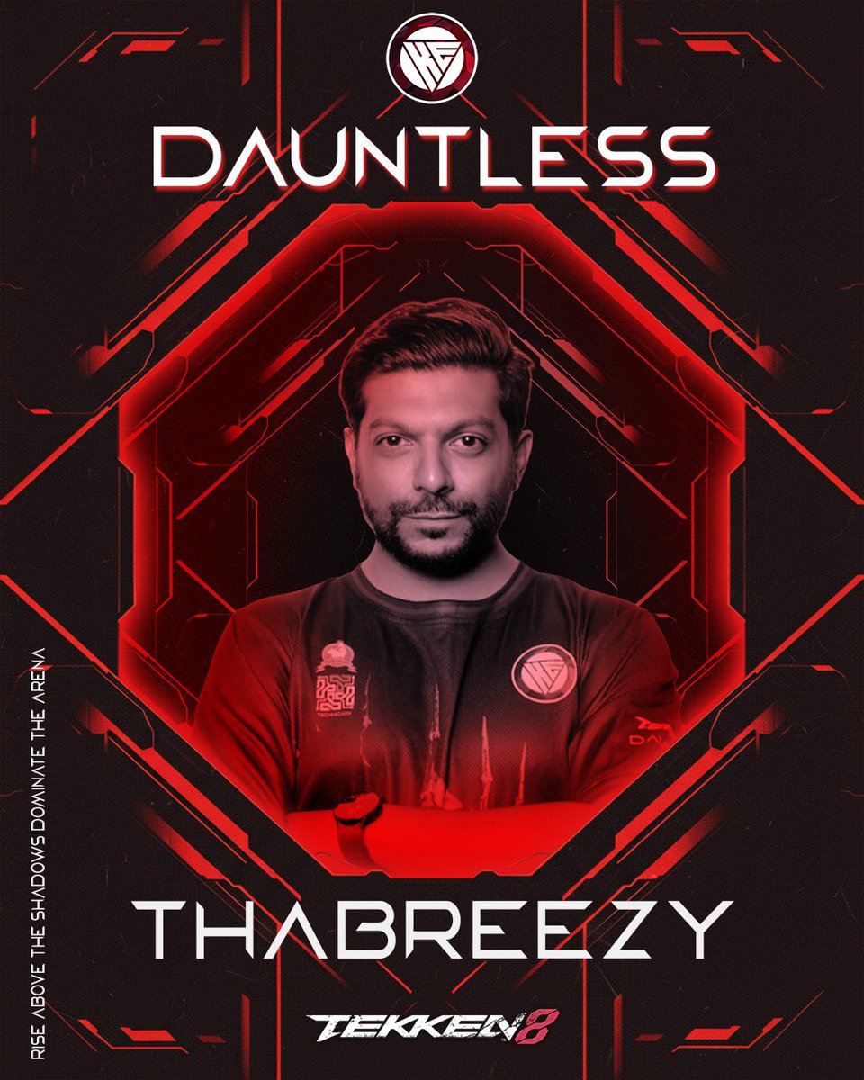 kuisesports's tweet photo. Introducing, the most Ruthless Warrior @thaabish !
The Fearless Champion.
Heart stronger than steel. Thabreezy enters the arena for KUIS Dauntless. Courage is their weapon. ⚔️🛡️

Rise Above The Shadows. Dominate The Arena.
https://t.co/1cbxbXMjH6
#kuisesports #tekken8 #fgcmv #kuisdauntless