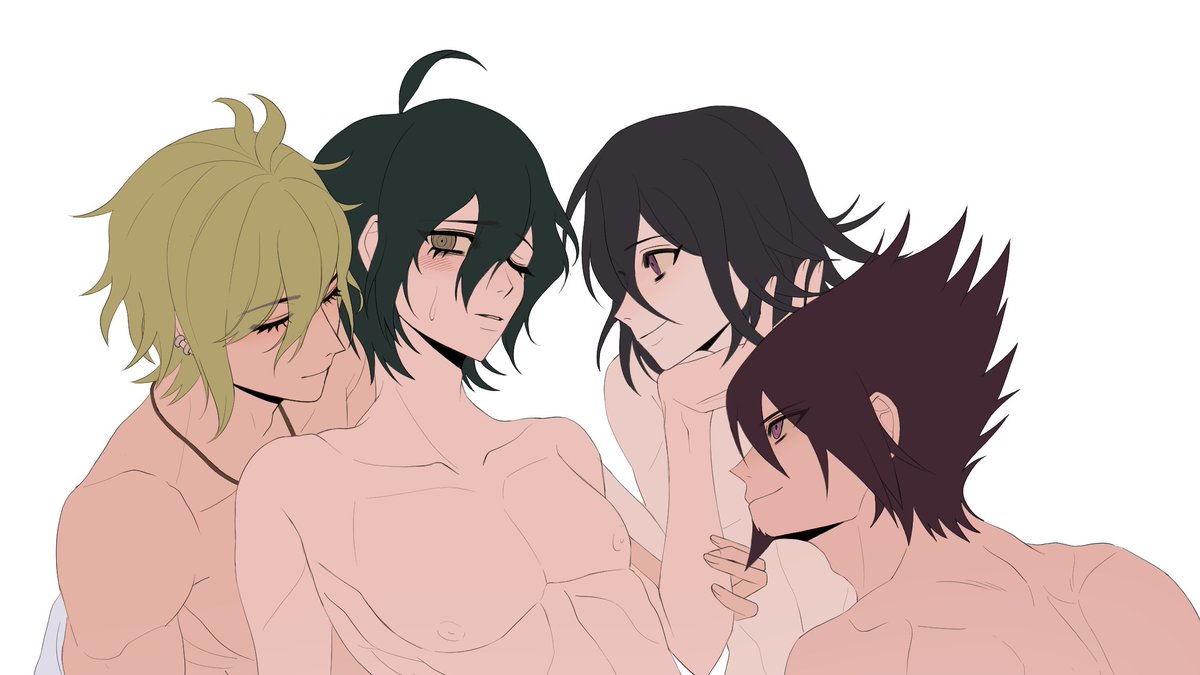 LUSTFULDETECTIV's tweet photo. Although Shuichi's one of the cutest boys in the school, that often brings him to becoming quite the man-magnet !

It's a tad overwhelming though, being so popular and all . . .

😮‍💨💙 https://t.co/jbWDUJ397f
