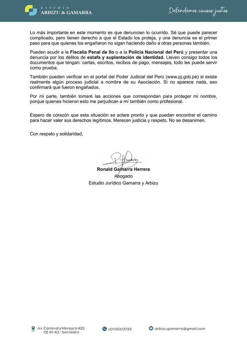 Estudio Arbizu & Gamarra tweet media