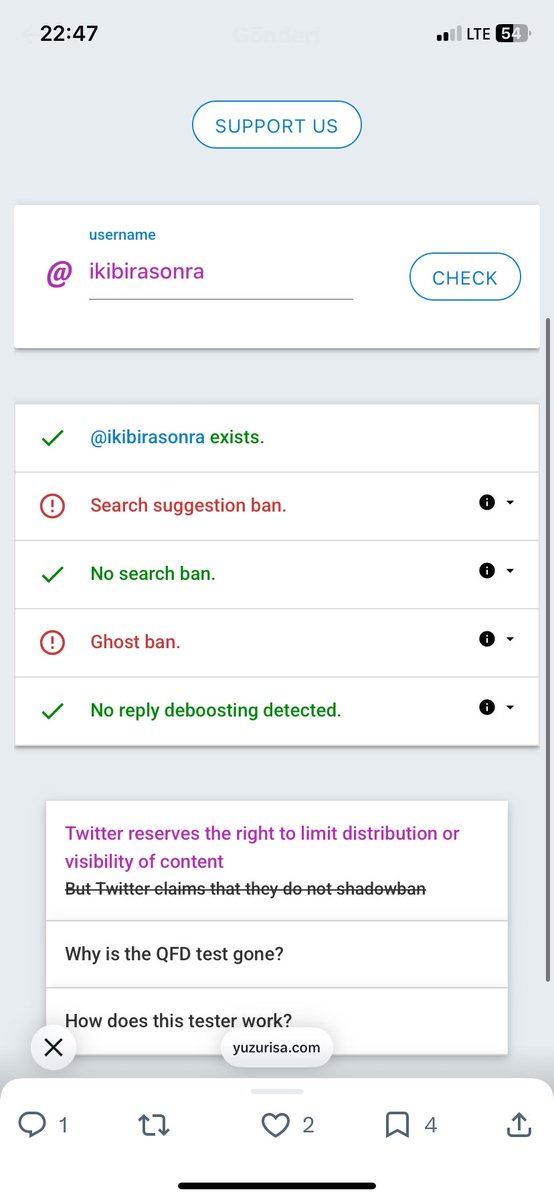 Ne oldu ki durduk yere #shadowban yedik