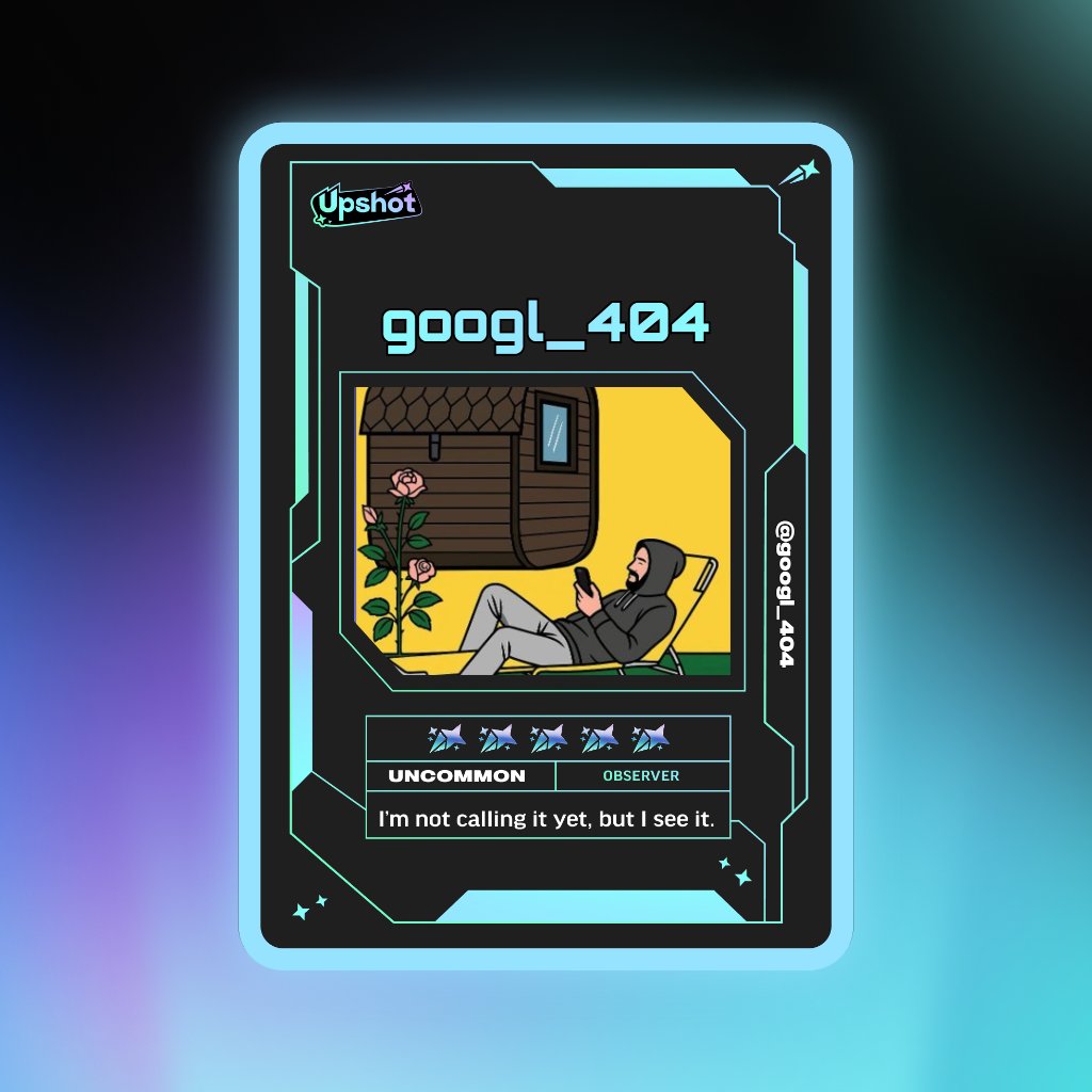googl_404's tweet photo. Just ripped my Predictor Card!

Ready to claim instant cash prizes, free packs and more.

Welcome to Prediction Play on @upshot_cards

Your turn
https://t.co/HgdnE2Tp0t https://t.co/ofLSn7Eh4o
