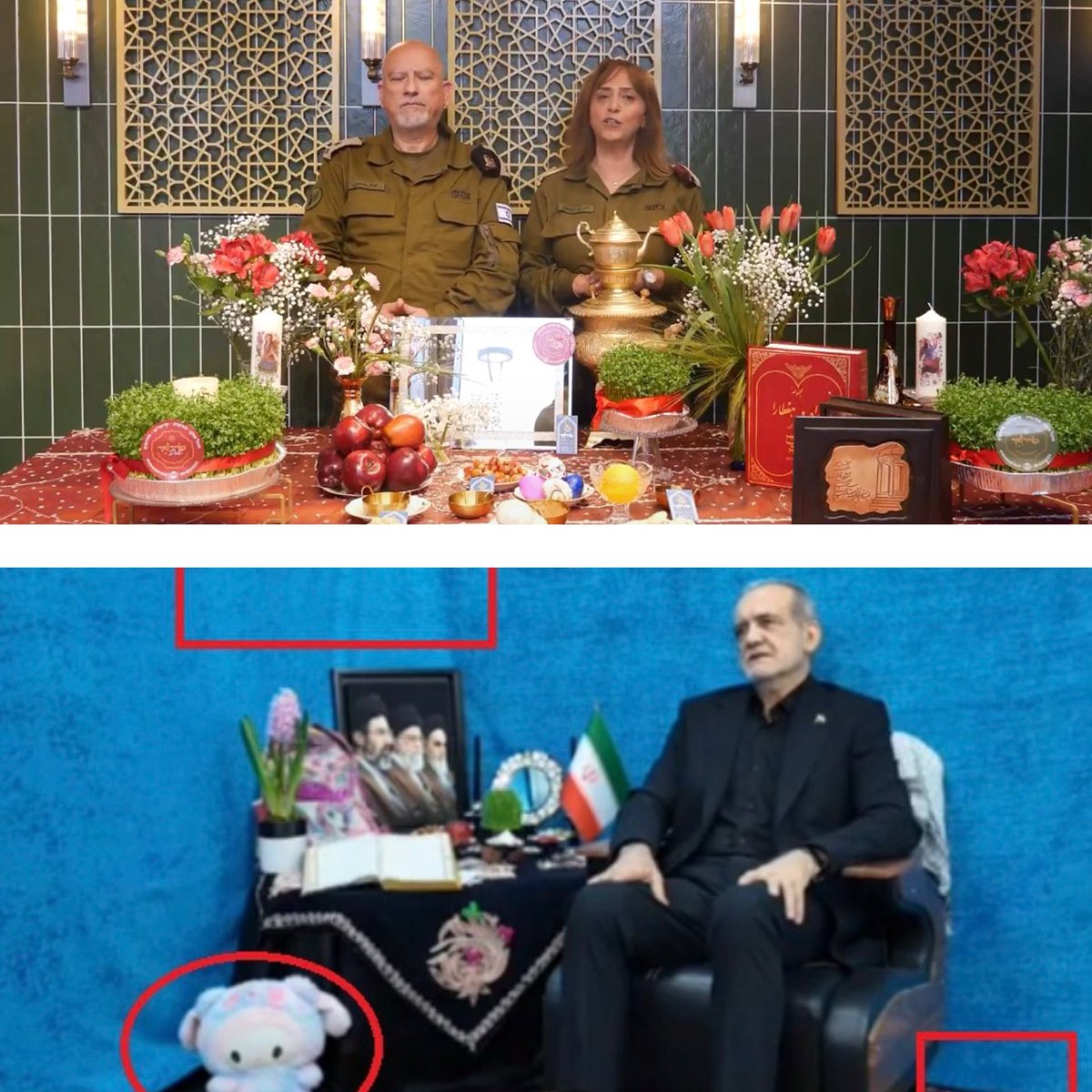 هر جوری نگاه میکنم بالایی ها ایرانی‌تر به نظر میان!!!