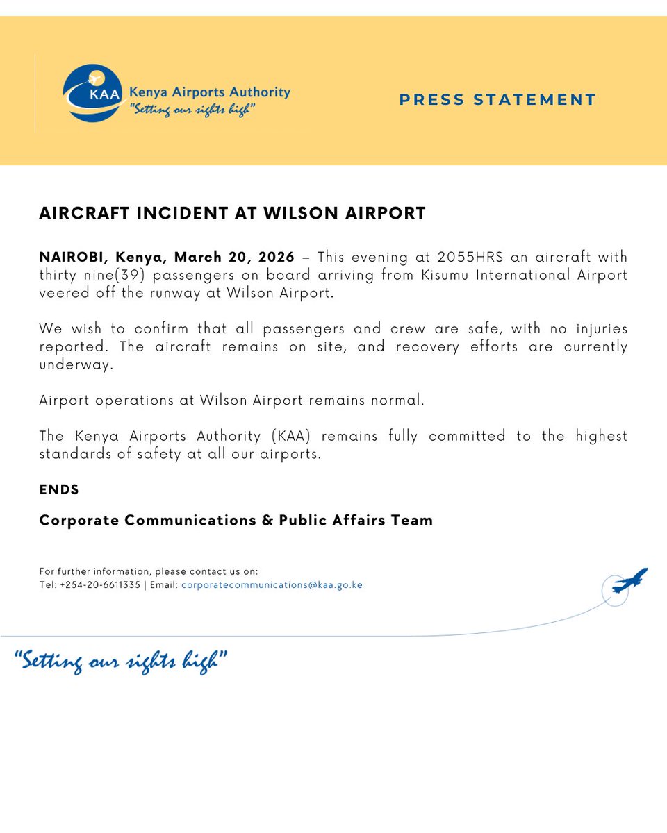Kenya Airports Authority tweet media