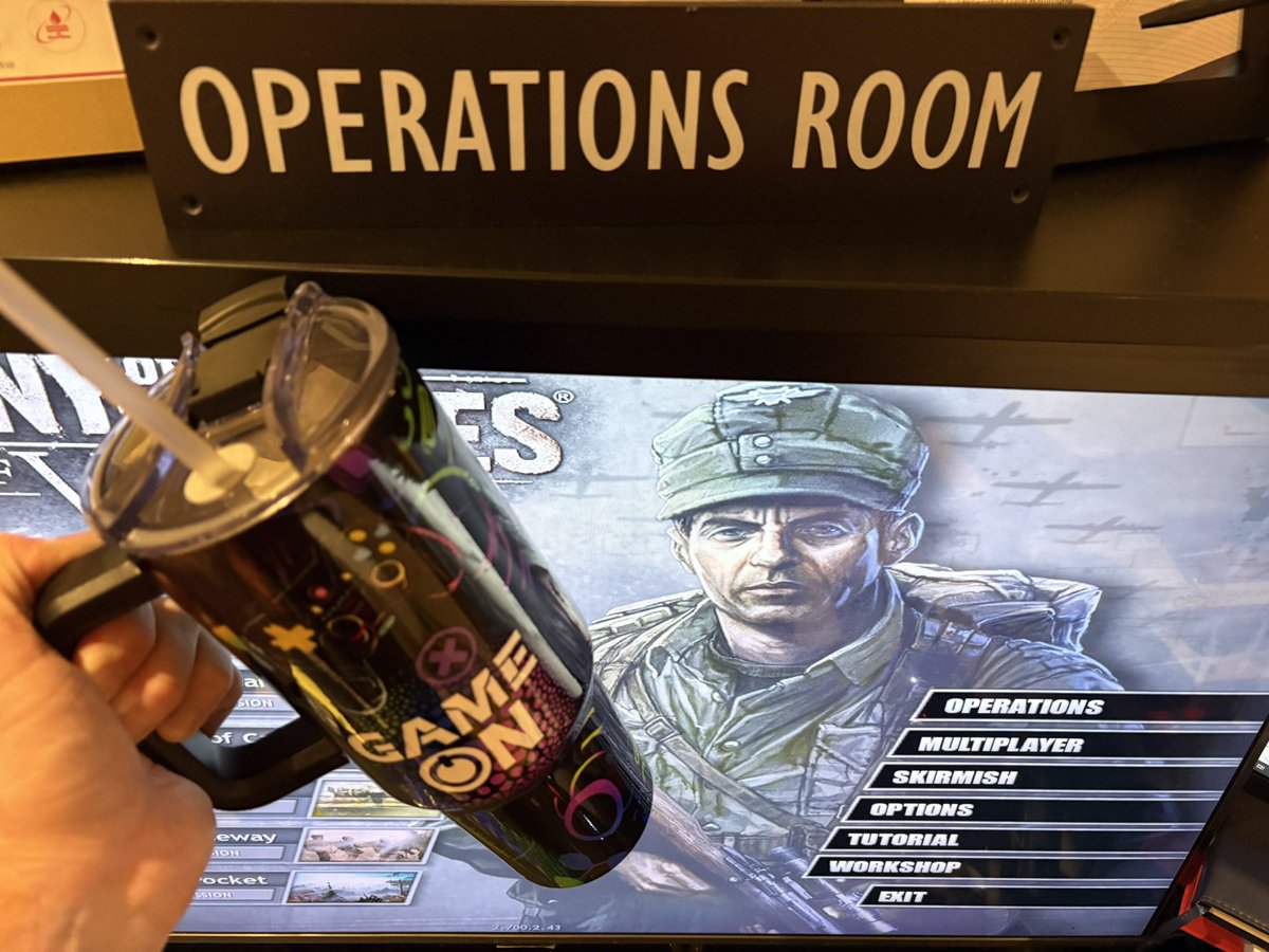 Wolfenaround_1's tweet image. Been to the Churchill War Rooms 2 days ago so I got myself a sign to sit on the shelf while I’m gaming. 

#computer #GamerLife