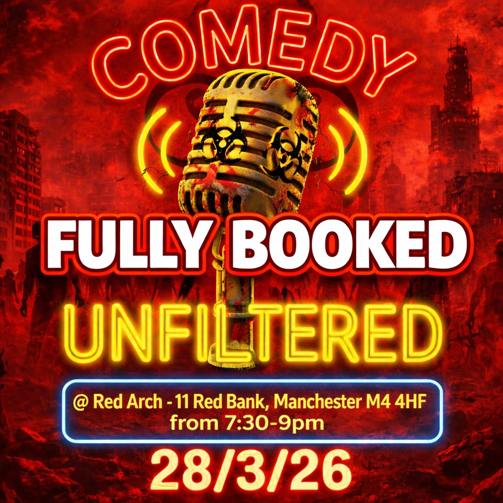 comedy_unfpod's tweet photo. We’re fully booked...

🕖 Acts arrive: 7:00 pm

🎟 Audience entry: 7:15 pm

🎙 Podcast starts: 7:30 pm

☕ Break: Drink, smoke, etc

📺 Saturday Showcase Livestream

Full info - https://t.co/AnDIwv5vCd

#comedy #podcastandchill #Podcasts #manchester #ComedyNight https://t.co/RdbR1AIRnq
