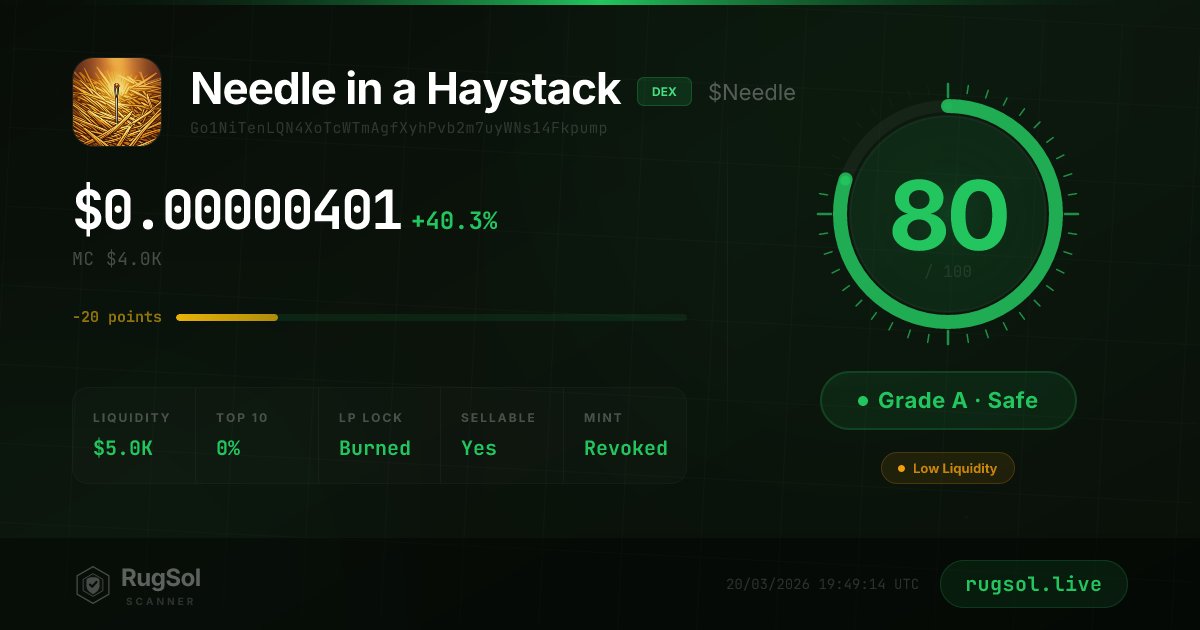 RugSol Scanner tweet media