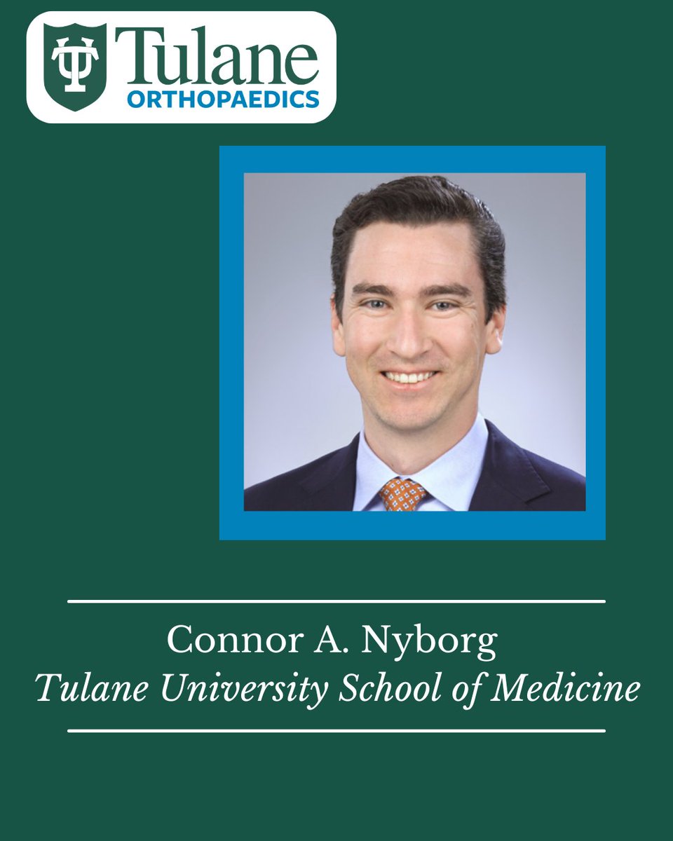 TulaneOrtho's tweet photo. We're excited to welcome the 4️⃣ newest members of the Tulane Residency program: Drs. Cameron J. Gerhold, Connor A. Nyborg, Ricardo “Bond” J. Rodriguez, Jr, and Thomas J. Spackman, III. Congratulations to everyone who matched today!
#matchday #orthomatch #orthomatchday2026 https://t.co/nnzivb4ynR