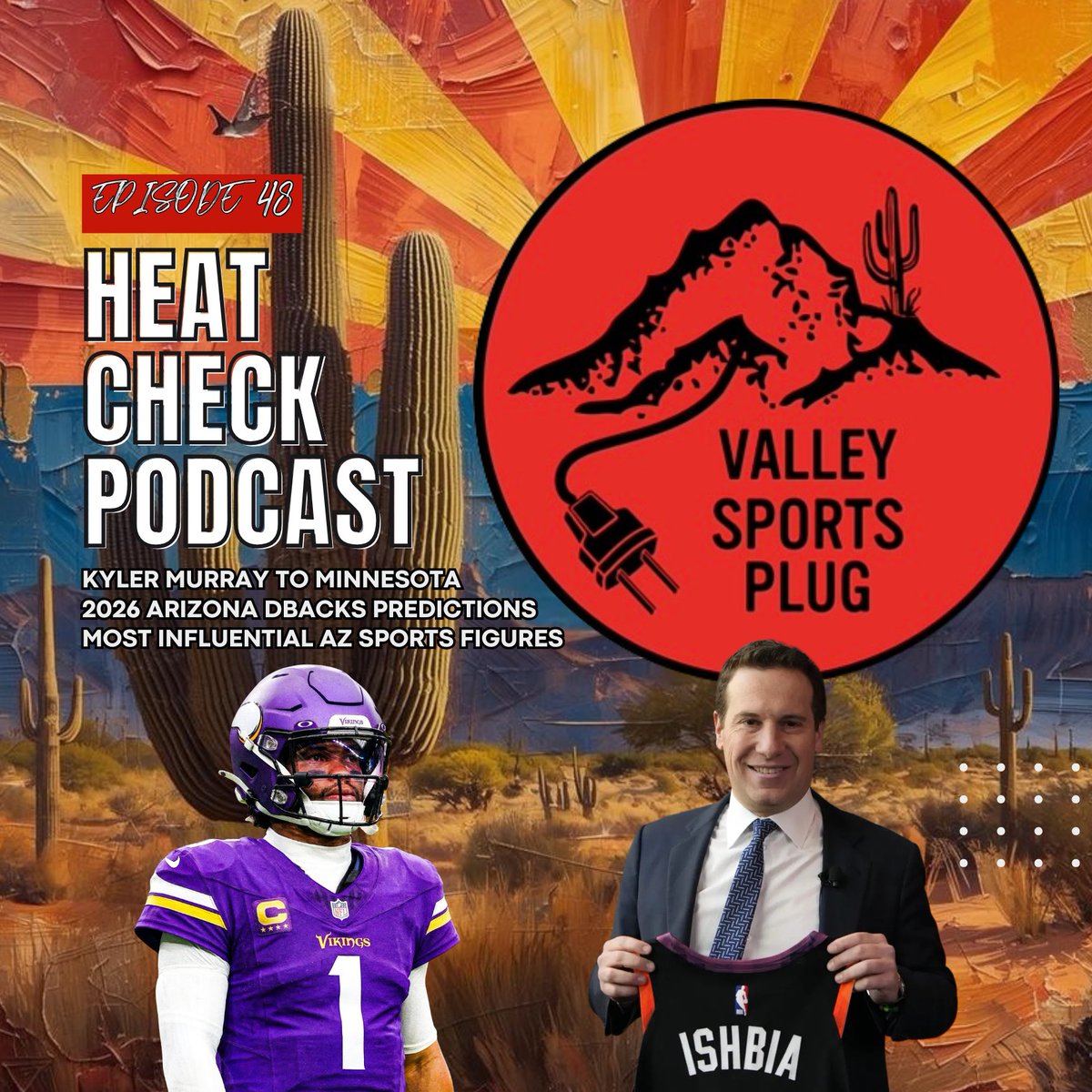 Who’s The Most Influential Arizona Sports Figure Of All Time? 🏜️

The State-Numbered Heat Check Podcast Episode 48 is LIVE on Podcast Streaming Services &amp; YouTube‼️🎧 📺

youtu.be/TAcFKfBPT3s?si…

#kylermurray #arizonacardinals #arizonadiamondbacks #phoenixsuns #arizonasports