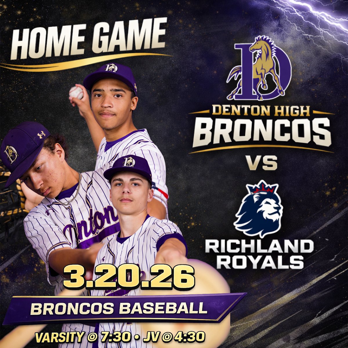 Denton High Baseball tweet media