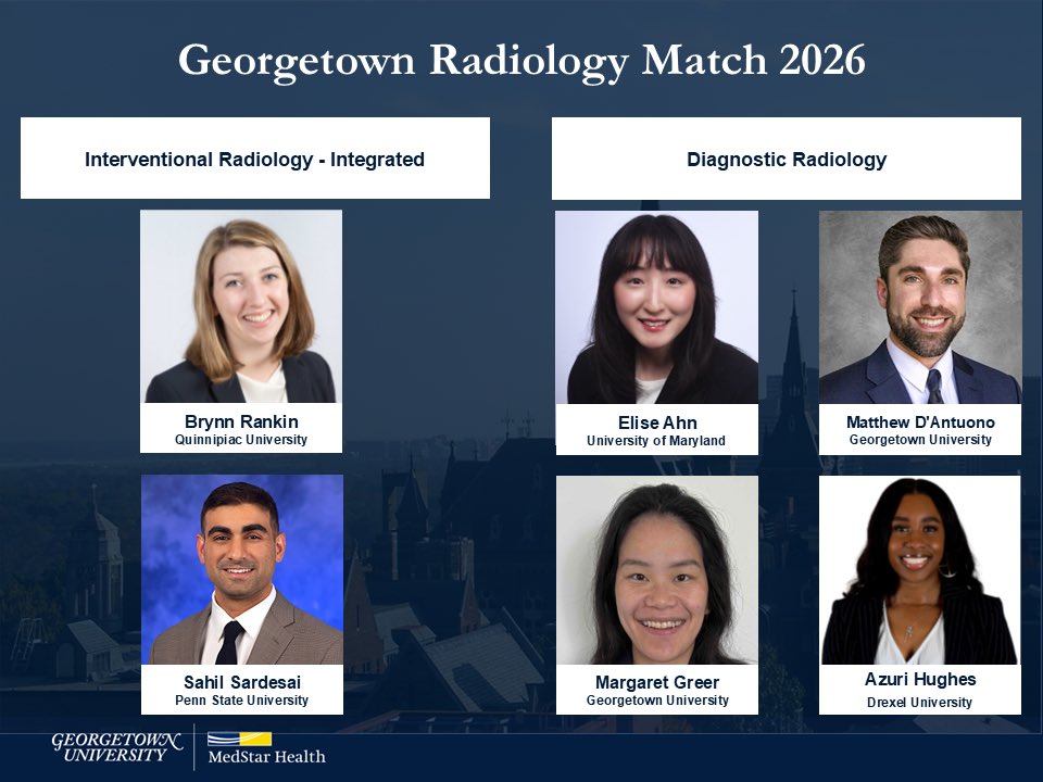 Georgetown Department of Radiology tweet media
