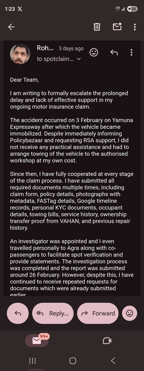 RohanJetlye's tweet image. @ZurichKotak  @PBHelpDesk @consaff
No callback from @KotakGeneral for motor claim support despite assurance on toll-free. But got instant response when calling for new policy enquiry Being forced to run between insurer @PolicyBazaar without proper help @IRDAI_Official #MotorClaim