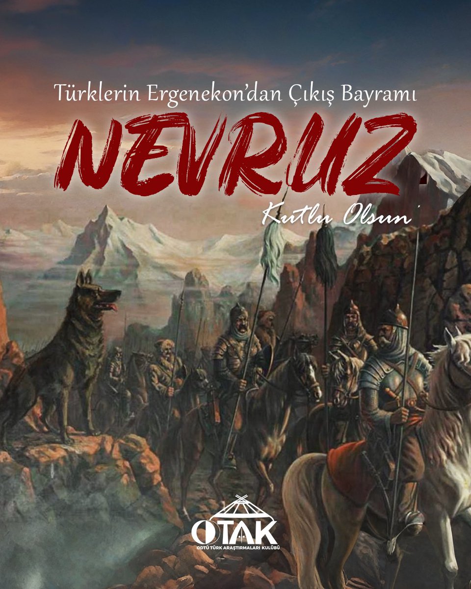 otak_odtu's tweet photo. "Körükle ateş yakalı,
Demirden dağı yıkalı,
Ergenekon'dan çıkalı,
Nevruz, Türk'ün bayramıdır!" https://t.co/cSsV04rFzc