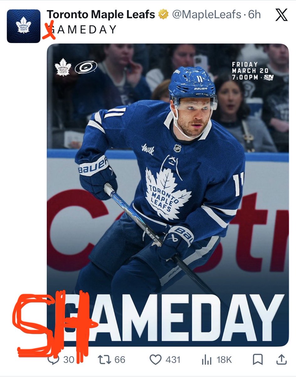 _______greg's tweet photo. @MapleLeafs More like… https://t.co/rhRz6QY8uX