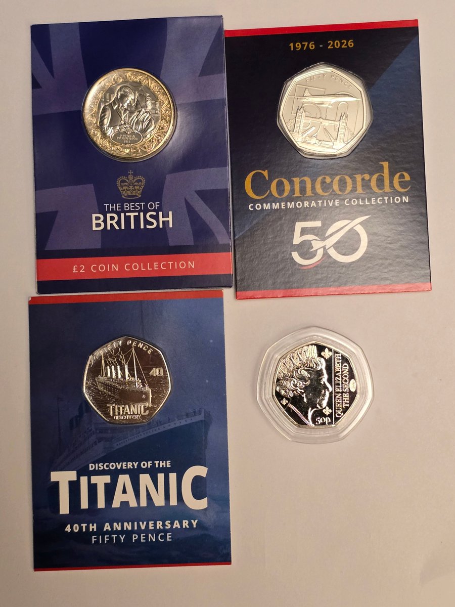 I haven't bought many coins for a while but had these delivered whilst away this week. All face value and designed to pull you in to a subscription. If you do get them from WM, always remember to cancel!