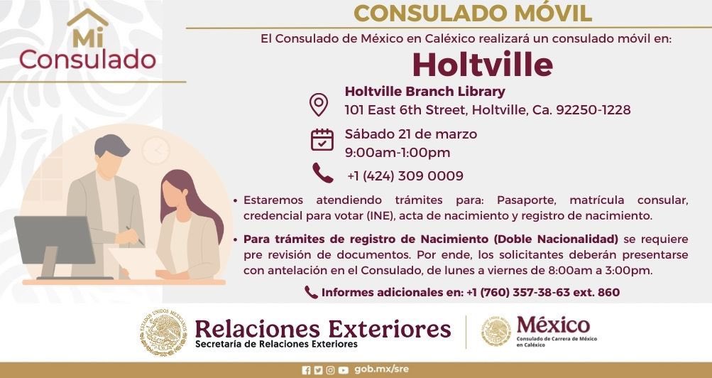 Consulado de México en Caléxico tweet media