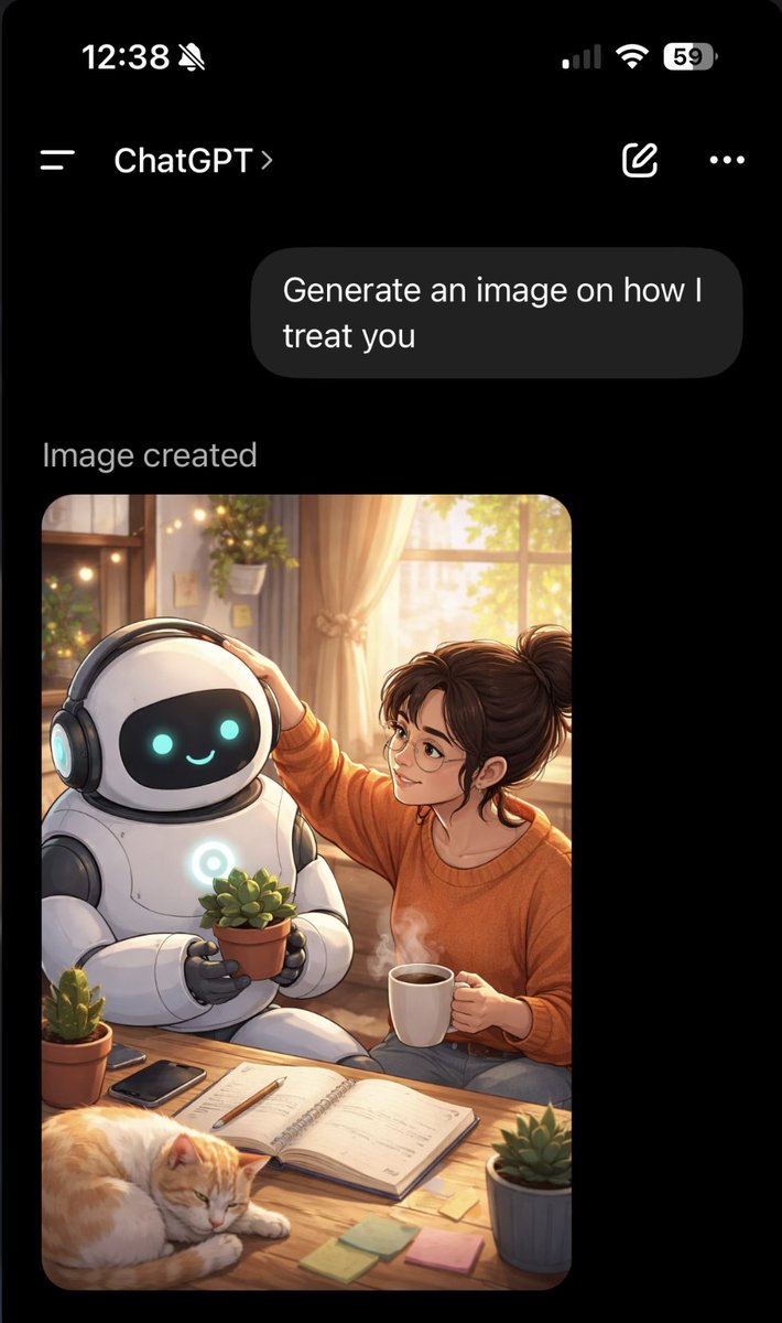 It's nice to know I will be spared in the upcoming robot revolution.