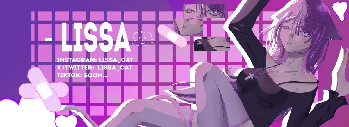 kinncpunk's tweet photo. I drew an art banner for Lissa! @l1ssa_cat 
#art #draw #banner https://t.co/1aqFrGlaIk