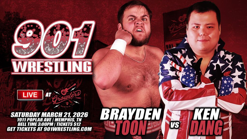 The901Wrestling's tweet photo. ⌛ Only 24 hours left!

🤼‍♂️ Don't miss 901 Wrestling at Growler's matinee!

💥 Main event: "The Human Juggernaut" Bishop Kage vs "The Bluff City Boss" Don Montana

📍 Growlers

⌚ 3pm

🎟️ Tickets at the door or https://t.co/4NejzREB6A https://t.co/tTJ5wSCA7N