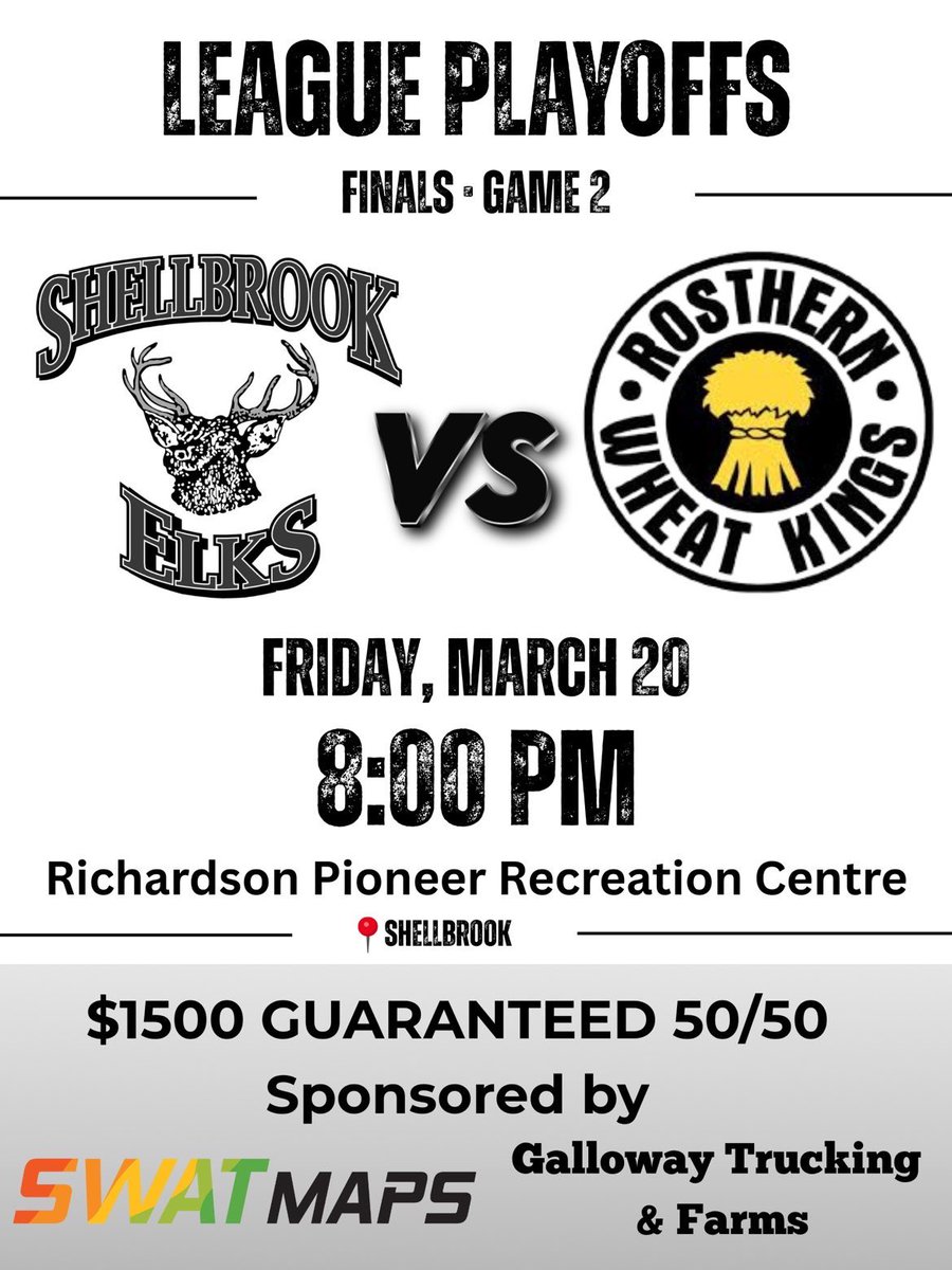 Shellbrook Elks Senior Hockey Club tweet media