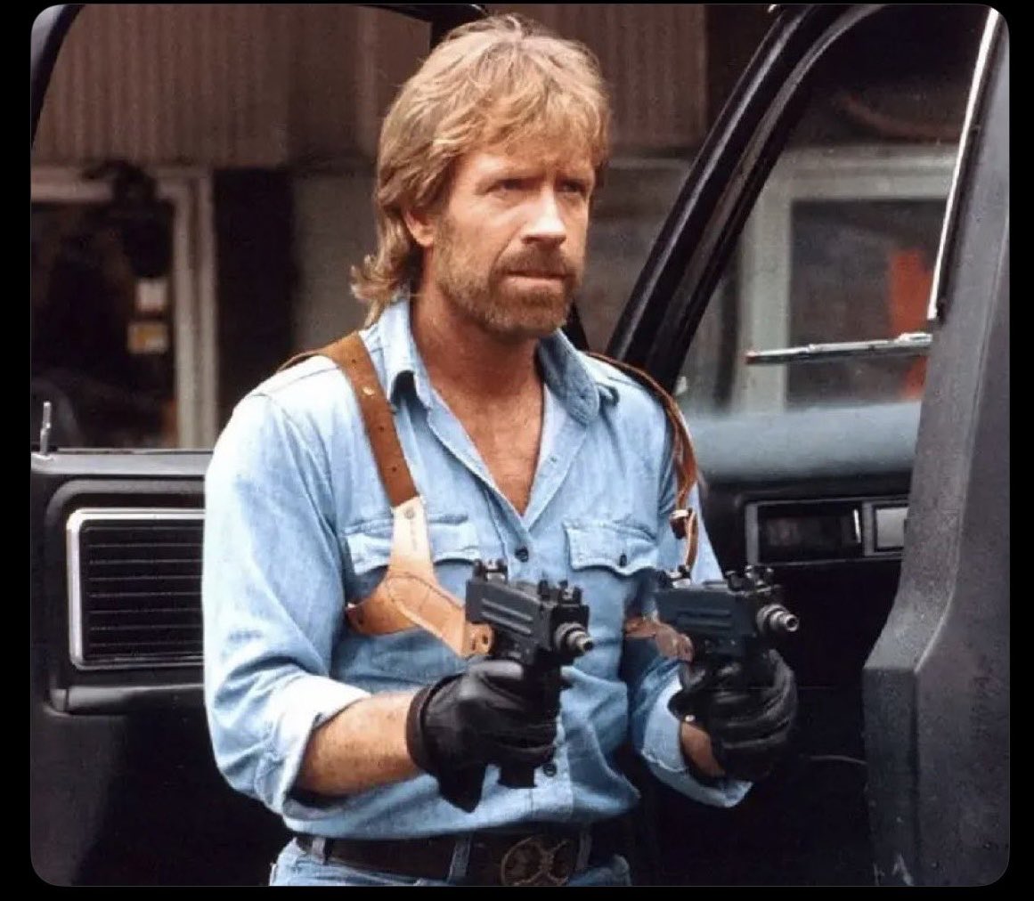 Sir_Chris_of_C's tweet photo. RIP to Chuck Norris, who actually passed away in 2002 but Death was too scared to collect him until today, 20 March 2026.

Some of his notable accomplishments in life include: Counting to infinity…twice;
Successfully dividing any number by zero; slamming a revolving door. 

RIP https://t.co/TM8yMjbwCE