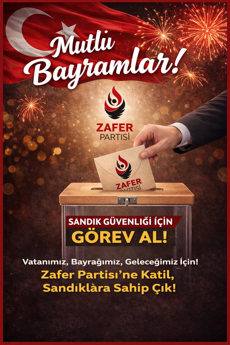 caginustun's tweet photo. Mutlu bayramlar

Daha güvenli bir seçim için harekete geçmek isteyen tüm cesur Atatürk gençleri Zafer Partisi olarak seçimler için sizleri bekliyoruz https://t.co/48GzrwESTZ