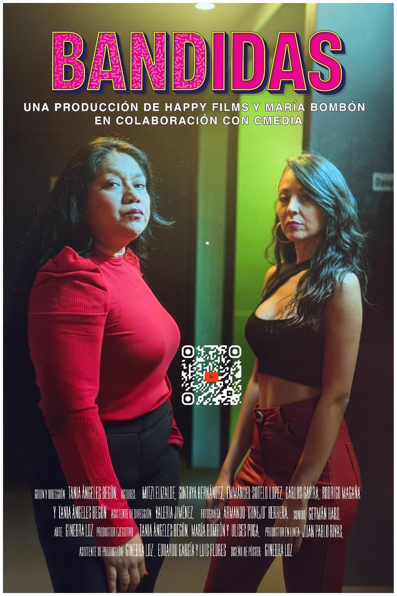 PatyOrnelasV's tweet photo. Ya estrenó la miniserie web de comedia negra Bandidas, disponible de forma gratuita en YouTube. 

Bandidas cuestiona el mito del "amor para siempre" y explora lo que sucede cuando la decepción rompe los ideales románticos.

Las productoras Tania Ángeles Begún y Mitzi Elizalde, buscan crear contenidos independientes para plataformas como YouTube y tener mayor libertad creativa que en la televisión convencional.

Aquí el trailer 👇🏼
https://t.co/MY8Fj8wegu