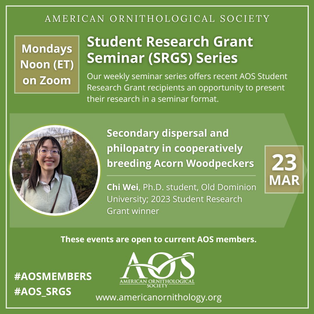 American Ornithological Society tweet media