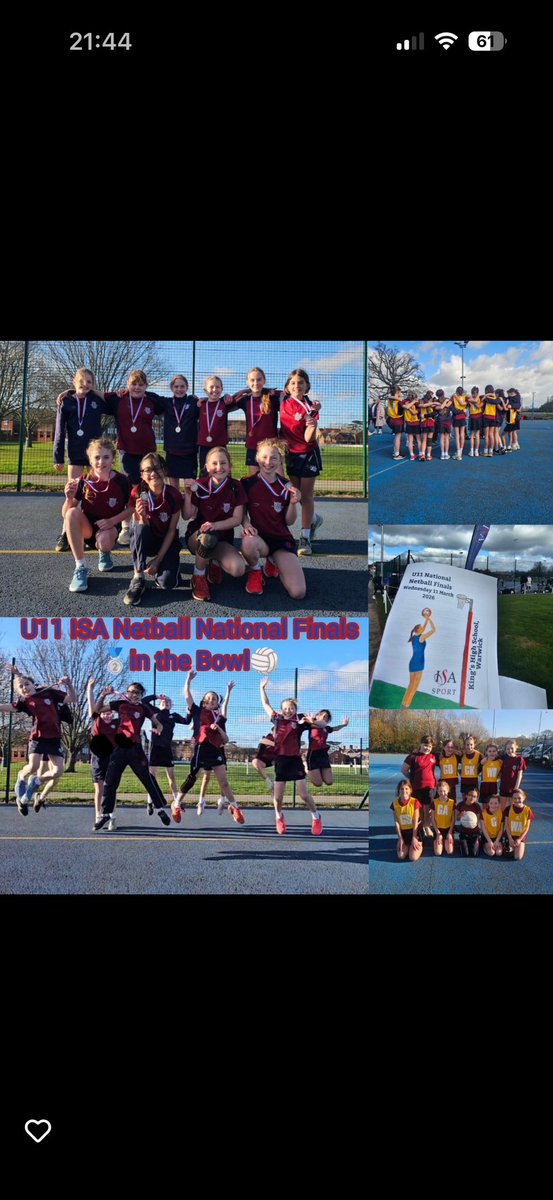 IHSPE's tweet photo. ISA National Netball Finals 
U11 2nd in the Bowl 🥈
U10 Regional 4th overall 👏🏼 https://t.co/AAO1Ts6Ewj