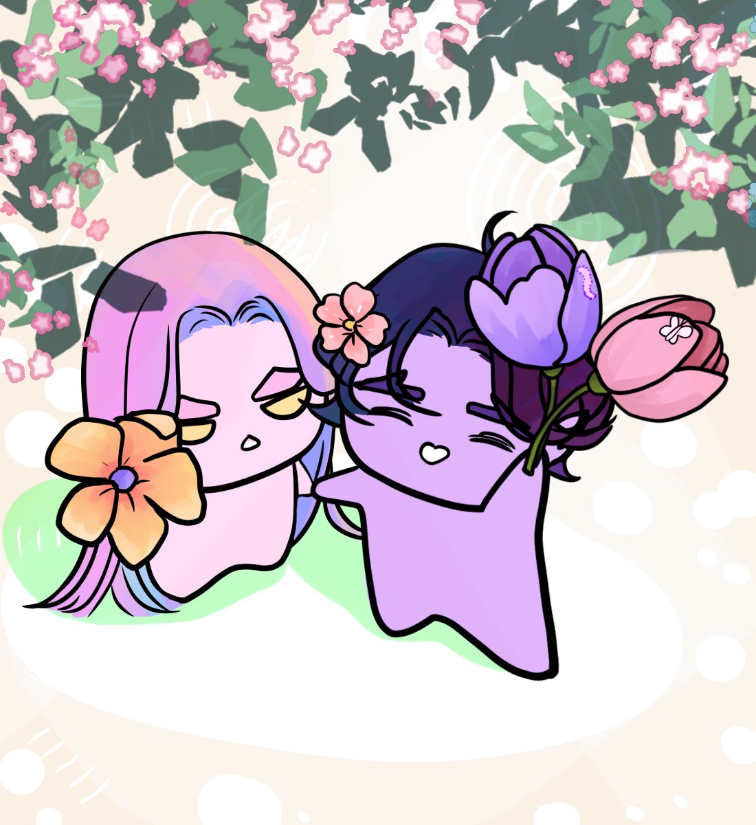 Shou_aya_'s tweet photo. El equinoccio de primavera despierta todo lo que en ti quiere florecer.
#BL #boyslove #angel #demon #art #Spring https://t.co/gAWVXjeygw