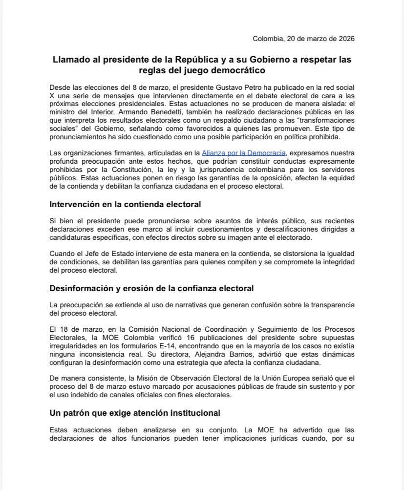 MujeresporlademocraciaCol tweet media