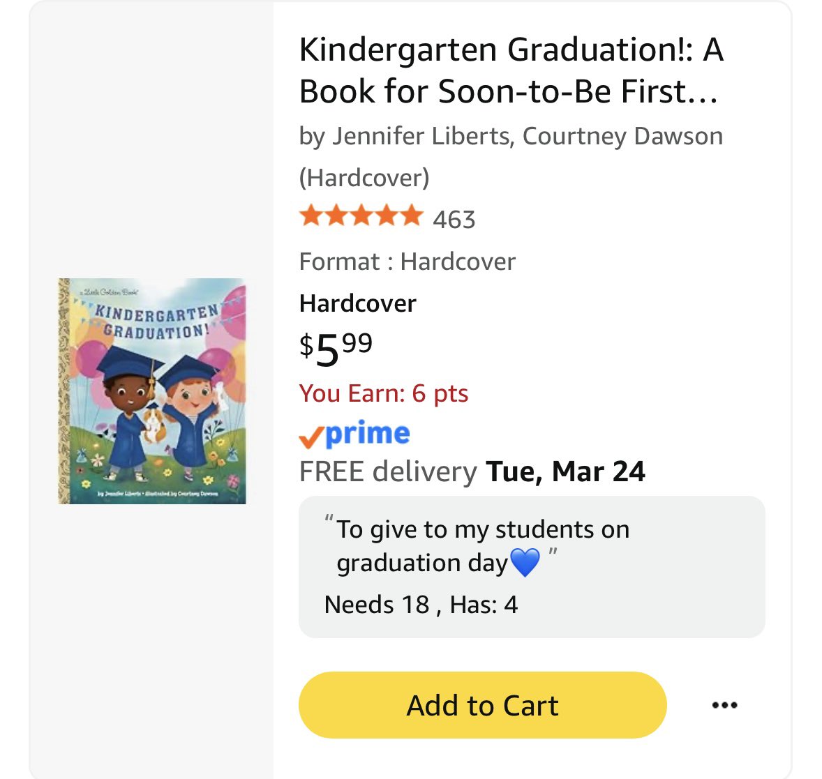 MsPerez1996's tweet image. Happy Friday!💙These are the last items needed for graduation day🫶One are the goodie bags and the other ones are books💖Any help or share is greatly appreciated 😍
#clearthelist
#title1
#kinder
amazon.com/hz/wishlist/ls…